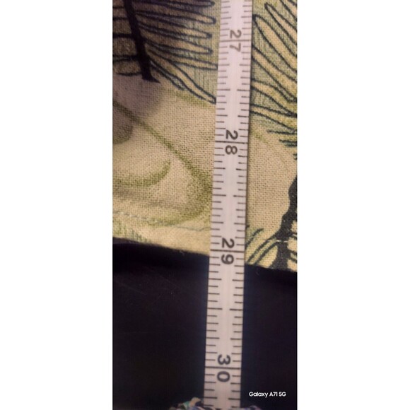 ! Hawaiian Print 80% Silk Button Up Collared Shirt Xl - Picture 7 of 7